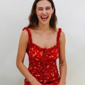 The Julia - Rouge Fleur Realisation Par Dress